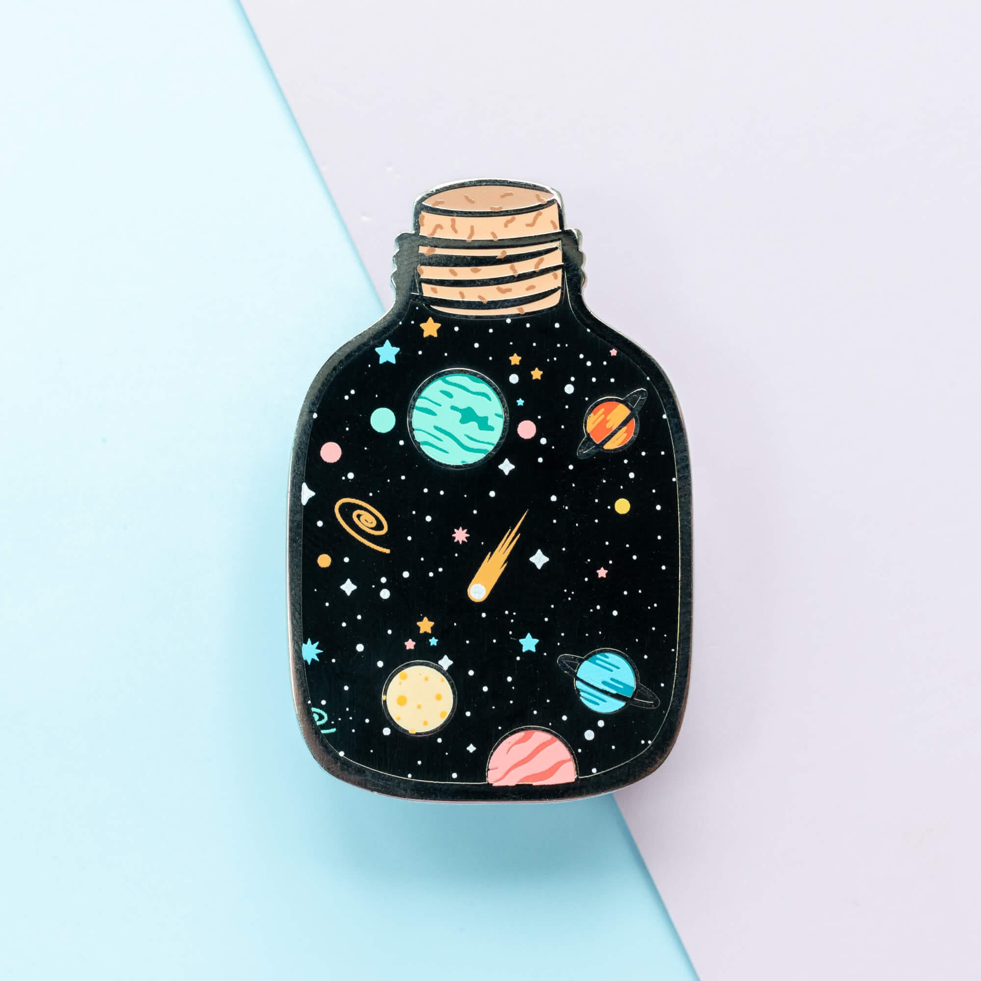 Space in A Jar Planet Enamel Pin Space Mason Jar Enamel Pins Anime Pin Hat  Pins Aesthetic Pins Lapel Pin Pins 