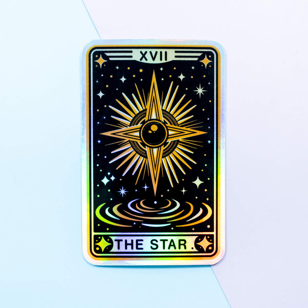 The Star Tarot Card Holographic Vinyl Stickers