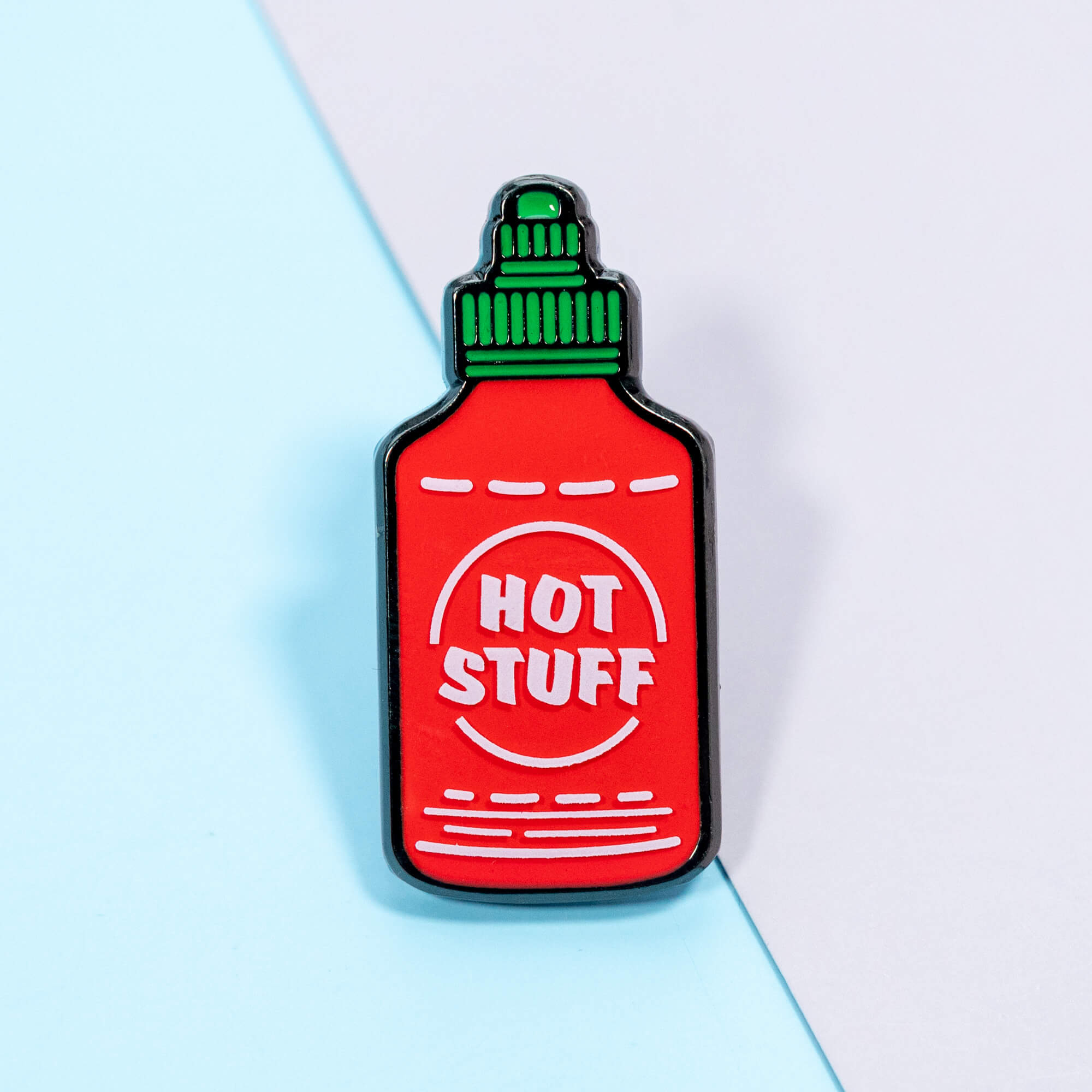 Hot Stuff Hot Sauce Enamel Pin – Moonmoli