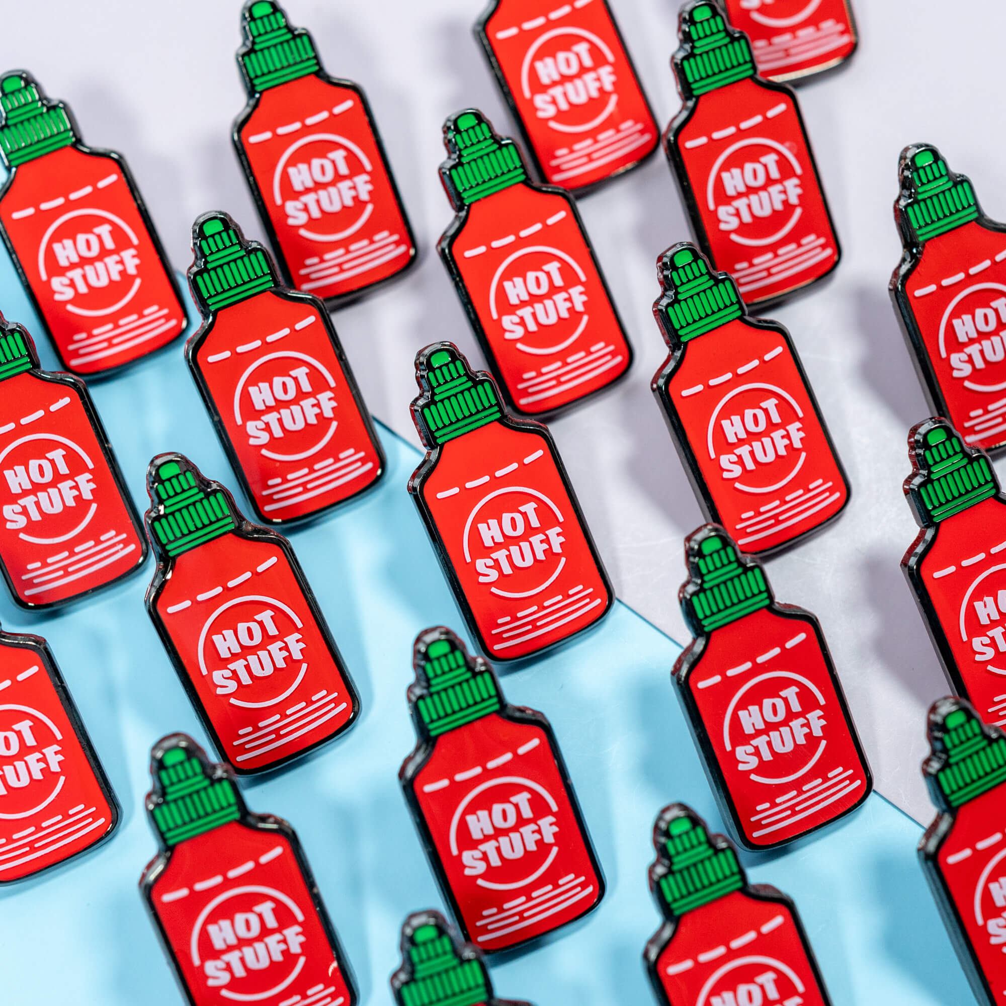 Hot Stuff Hot Sauce Enamel Pin – Moonmoli